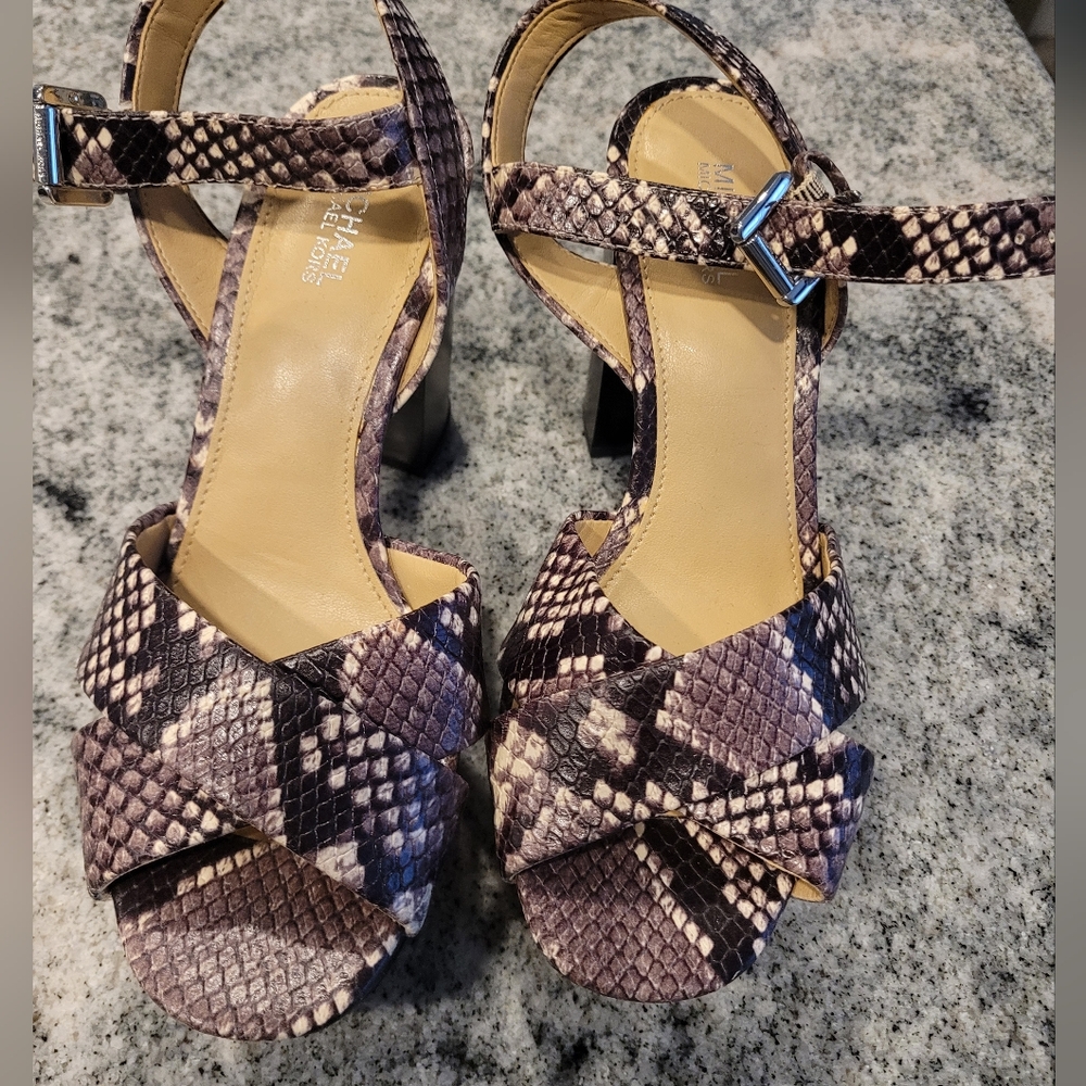 Michael Kors Snake Skin Heel - Size 6